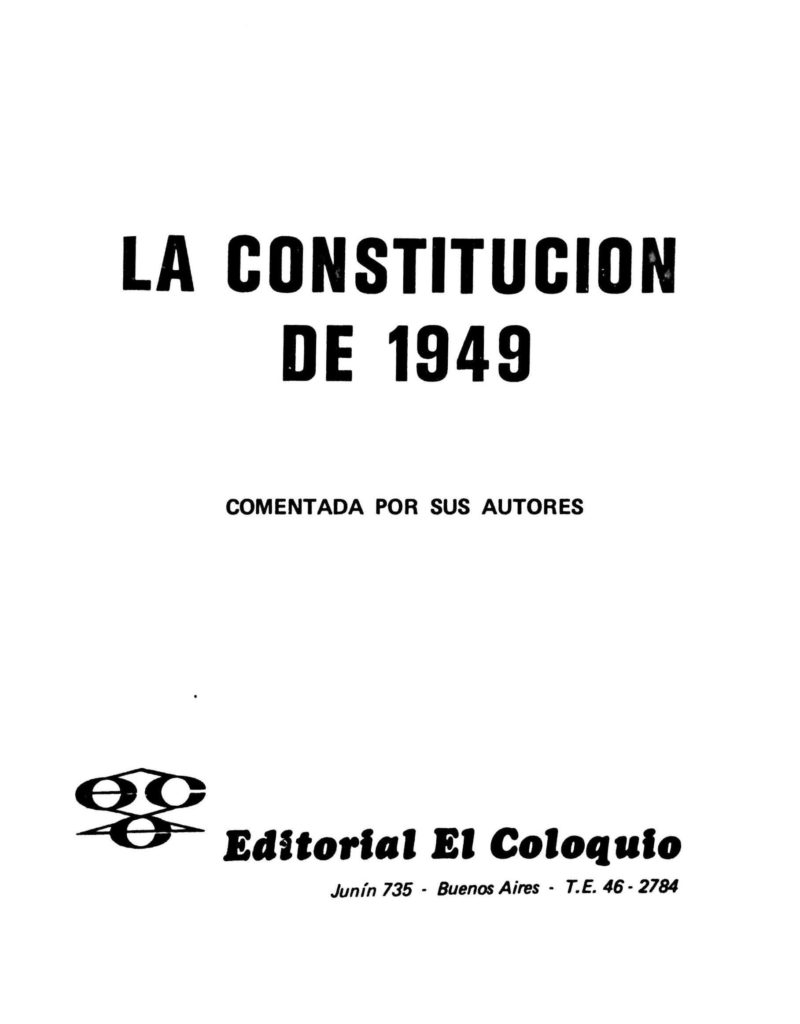 LEGISLACIÓN NACIONAL Y POPULAR – La Baldrich – Espacio De Pensamiento ...