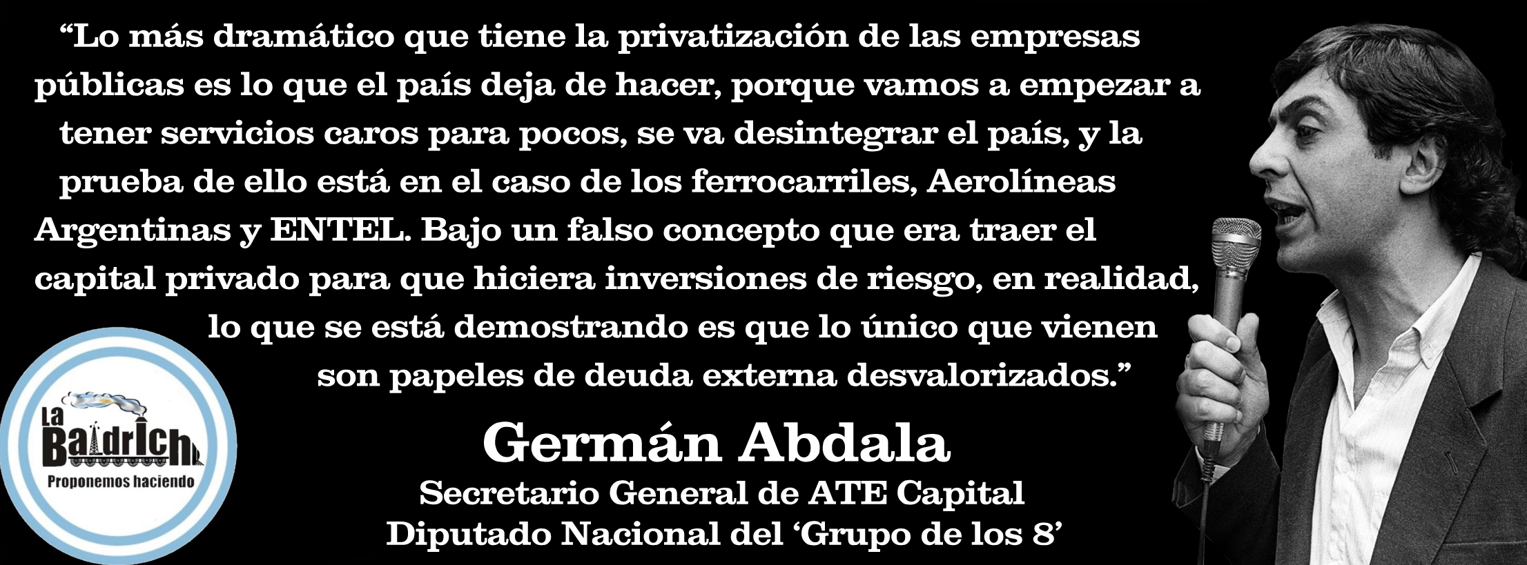 Germán Abdala – A 27 años de su paso a la inmortalidad | La Baldrich -  Espacio de Pensamiento Nacional